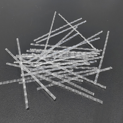 Bentuk Gelombang Serat Polypropylene Sintetis 54mm untuk shotcrete