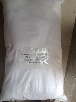 6mm Pp Fiber Beton Polypropylene Fiber Untuk Konstruksi