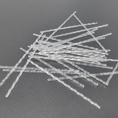 Bentuk Gelombang Bersertifikat CE Beton Polypropylene PP Macro Fiber Untuk Konstruksi Jalan