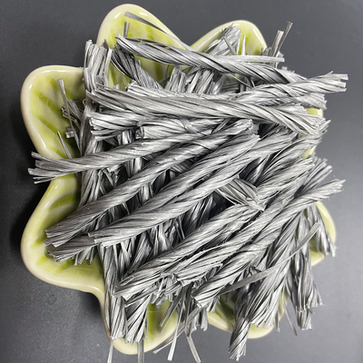 CE Certified Twisted Fiber Engineering PP Polypropylene Fiber Bunchy Untuk Jalan Beton