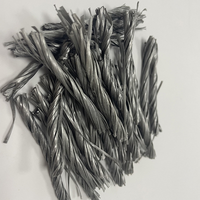 CE Certified Twisted Fiber Engineering PP Polypropylene Fiber Bunchy Untuk Jalan Beton