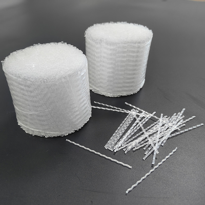 Polypropylene PP Makro Fiber Wave Form Untuk Pembangunan Jembatan