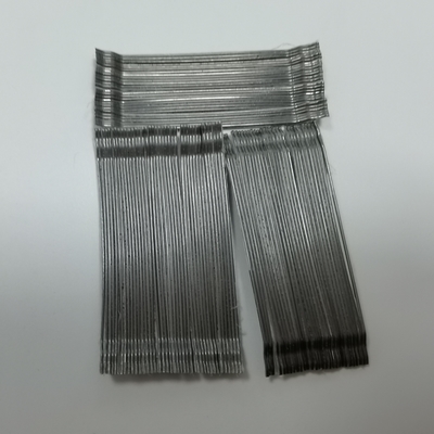 CE Certificates Glued Hooked End Waved Steel Fibers Untuk Penguatan Beton Frc Uhpc