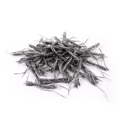 Buliding Polymer Material PP Fiber Twisted Bunchy Form 500T Agar Tahan Retak