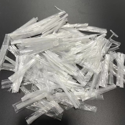 100% Virgin Beton PP Fiber Fibrillated Mesh Forms Untuk Perkuat Beton