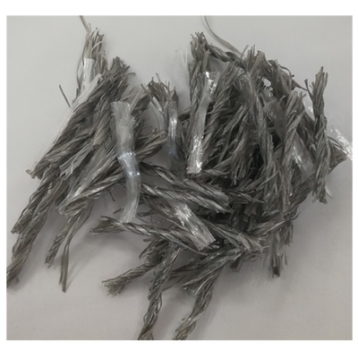 54mm Campuran Polypropylene Fiber Twister Dan Bentuk Mesh Untuk Penguatan Beton