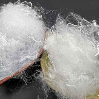 Short Cut 6mm Polylactic Acid PLA Fiber Serat Jagung Untuk Industri Minyak