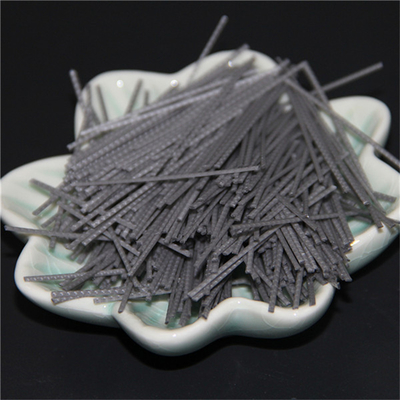 48mm PP Makro Serat Embossed Untuk Mengganti Tradisional Steel Mesh