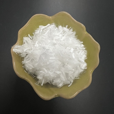White Staple Fiber 6mmx1.66dtex Short Cut Corn PLA Fiber Untuk Pengeboran Minyak