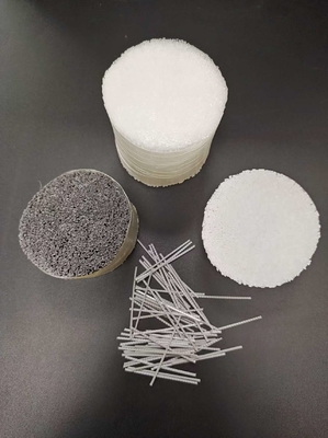 64 MM Polypropylene Makro Serat Staple Tonjolan Untuk Teknik Beton