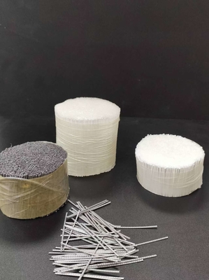 64 MM Polypropylene Makro Serat Staple Tonjolan Untuk Teknik Beton