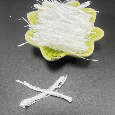 Polypropylene Makro Fiber Twisted Bundle Untuk Perkuat Beton Dalam Bangunan Konstruksi PP Fiber Model