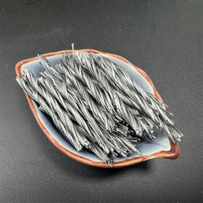 Biture Grey PP Fiber Twisted Bunchy Form Untuk Penguatan Tahan Retak Dan Beton