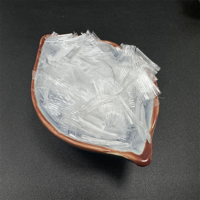 White Polypropylene Concrete PP Mesh Fiber Untuk Konstruksi Proyek