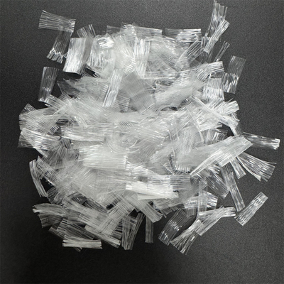 560Mpa Kekuatan Tarikan Fibrillated Mesh Polypropylene Fiber Meningkatkan Perlindungan Baja Untuk Konstruksi Rumah dan Pabrik Modern