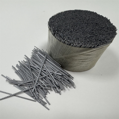 550Mpa PP Makro Fiber Embossed Reinforced Concrete Panel Struktur Untuk Berbagai Bidang Teknik