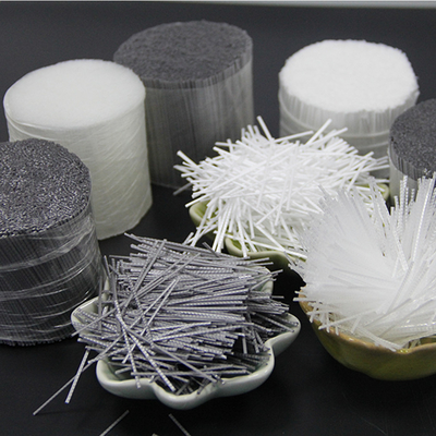 Serat makro Polypropylene PP untuk campuran beton dan beton;