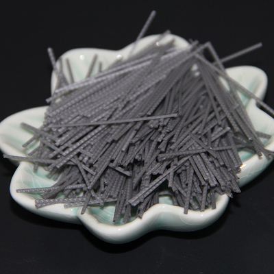 Plastik PP Embossed Macro Synthetic Fibers Concrete Untuk Penguatan