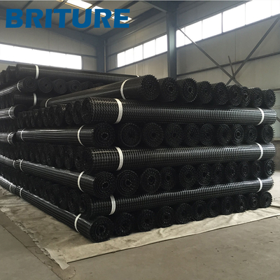 Biaxial Polypropylene Geogrid Dengan Kekuatan Tarik 30-30kN / M Untuk Proyek Rekayasa