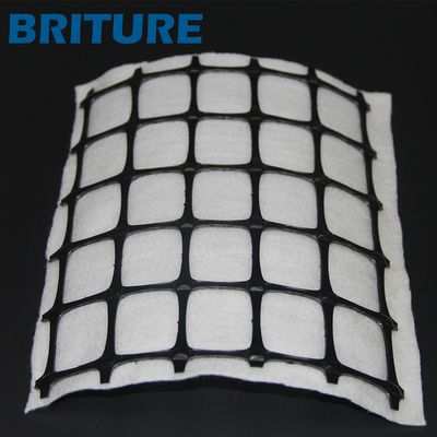 150gsm Geotextile polypropylene PP Biaxial Geogrid Untuk Stabilisasi Lereng 30-30kN / M